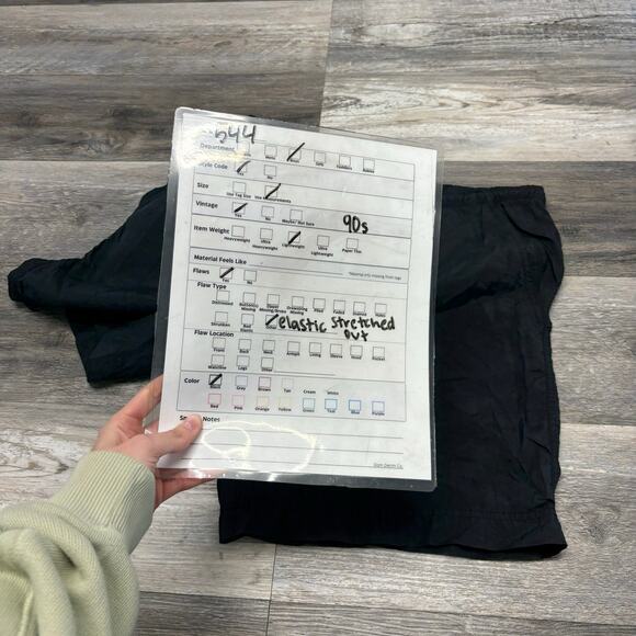 Vintage 90s Nike Black White Womens M Nylon Big Swoosh Nylon Running Shorts‎ - Picture 8 of 10